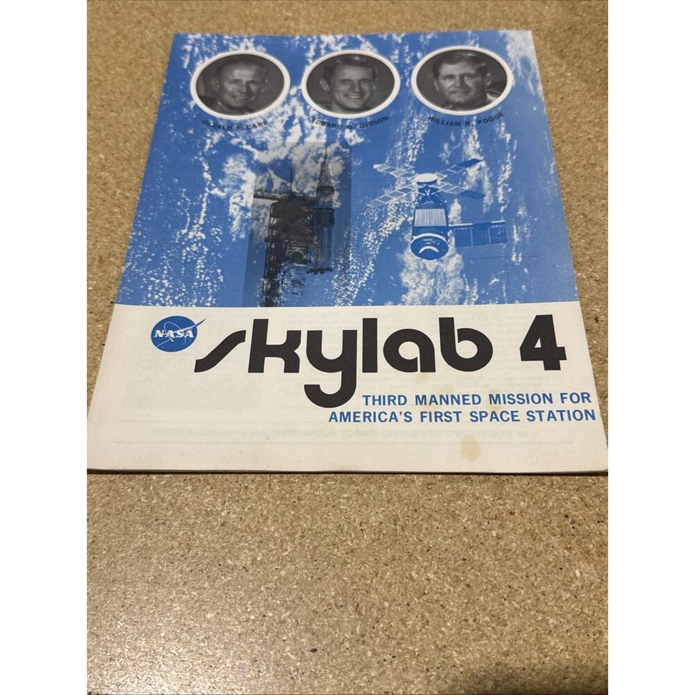 NASA Skylab 4 Mission Poster Ephemera Third Manned Mission 1973